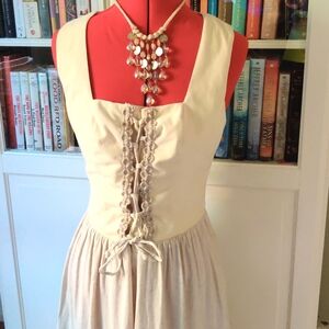 Wesenjak Tirol Dirndl/ Octoberfest Lace-Up Maxi Dress Size L (44)